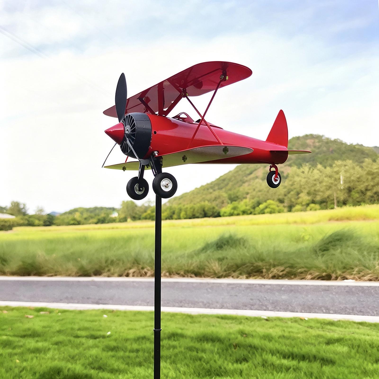 Anemometer Wind Speed - Металлический ветроуказатель в виде самолета, инструмент