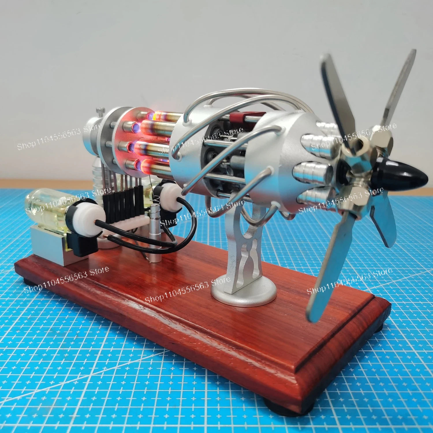 Science Toy - Модель 16-цилиндрового двигателя Стирлинга на горячем