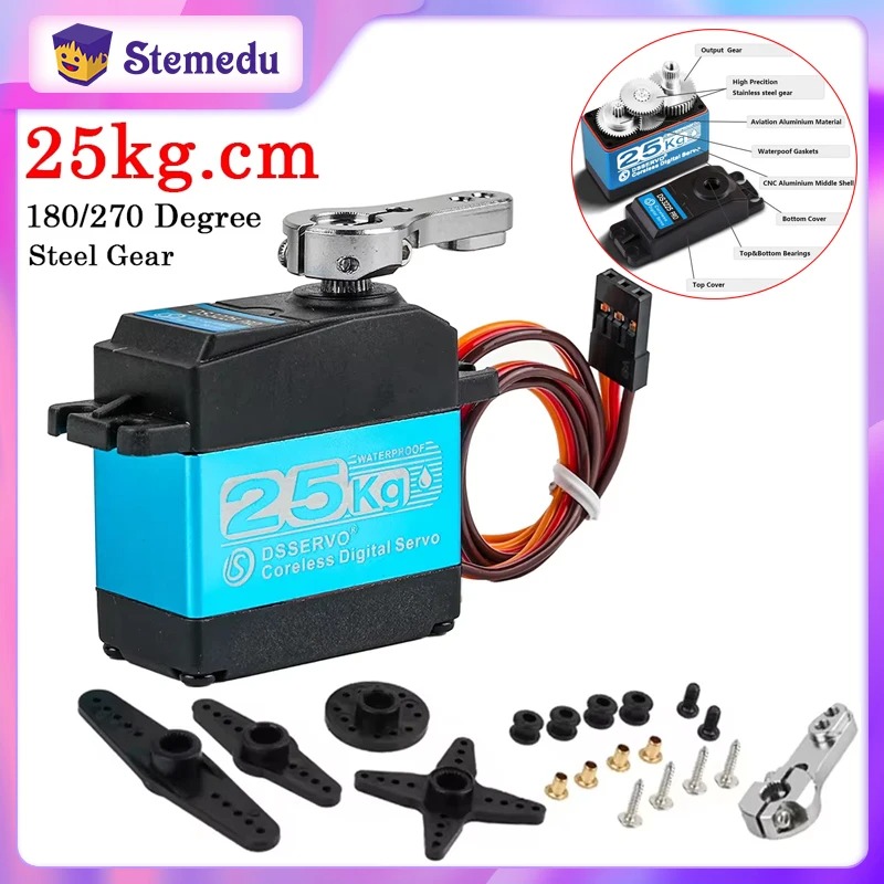 Robot Arm Motor - DS3225 Pro 25 кг Бессердечный цифровой