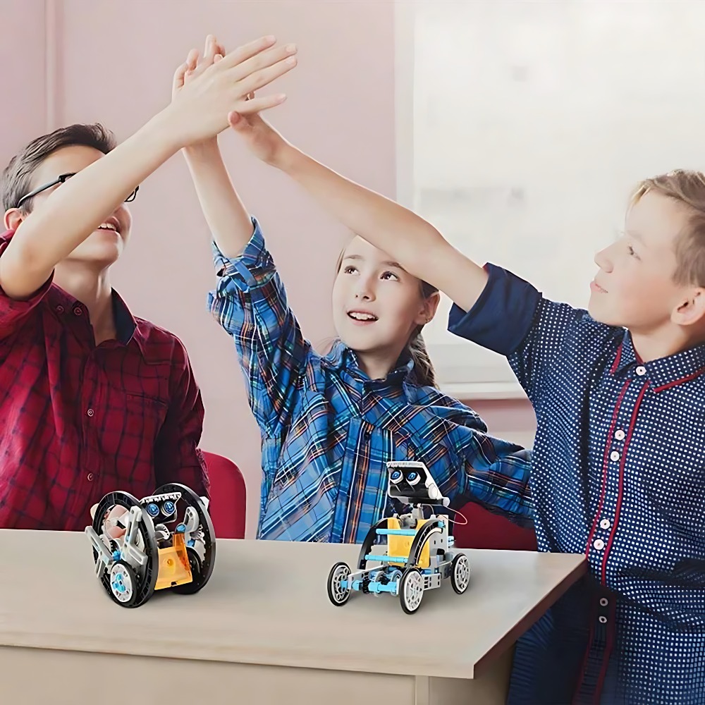 Солнечный робот-конструктор 12 – обзор и цена Science Robotics
