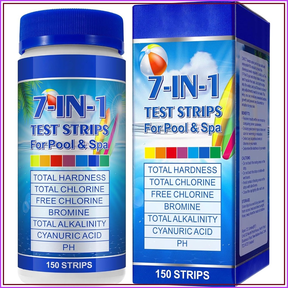 Тест-полоски для бассейна 7-в- – обзор и цена Water Testing Kit