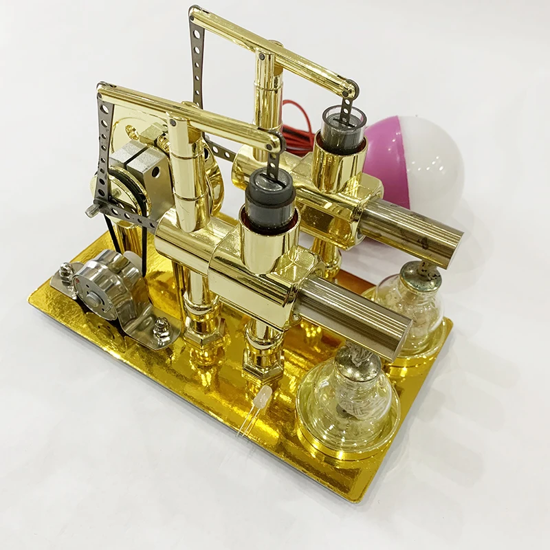 Двухцилиндровый двигатель Стир – обзор и цена Science And Invention