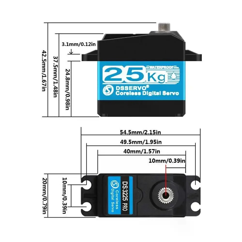 DS3225 Pro 25 кг Бессердечный  – обзор и цена Robot Arm Motor