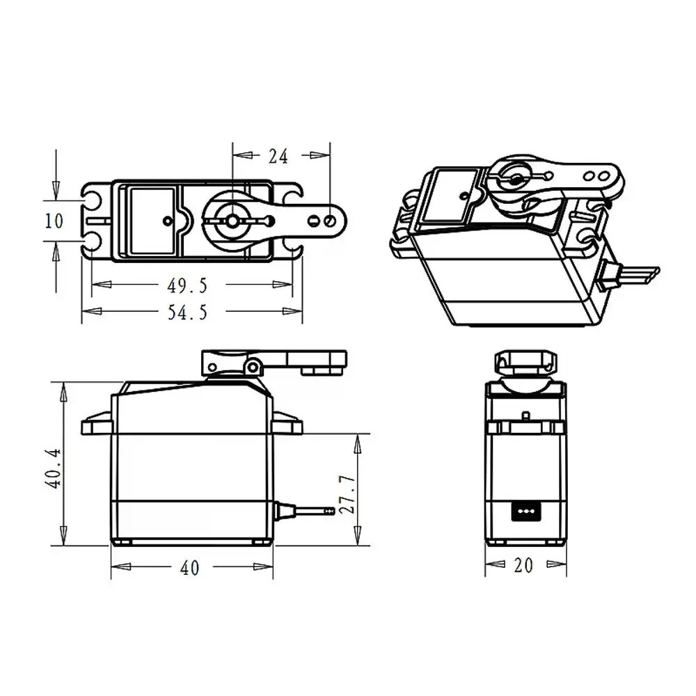 DS3225 Pro 25 кг Бессердечный  – обзор и цена Robot Arm Motor