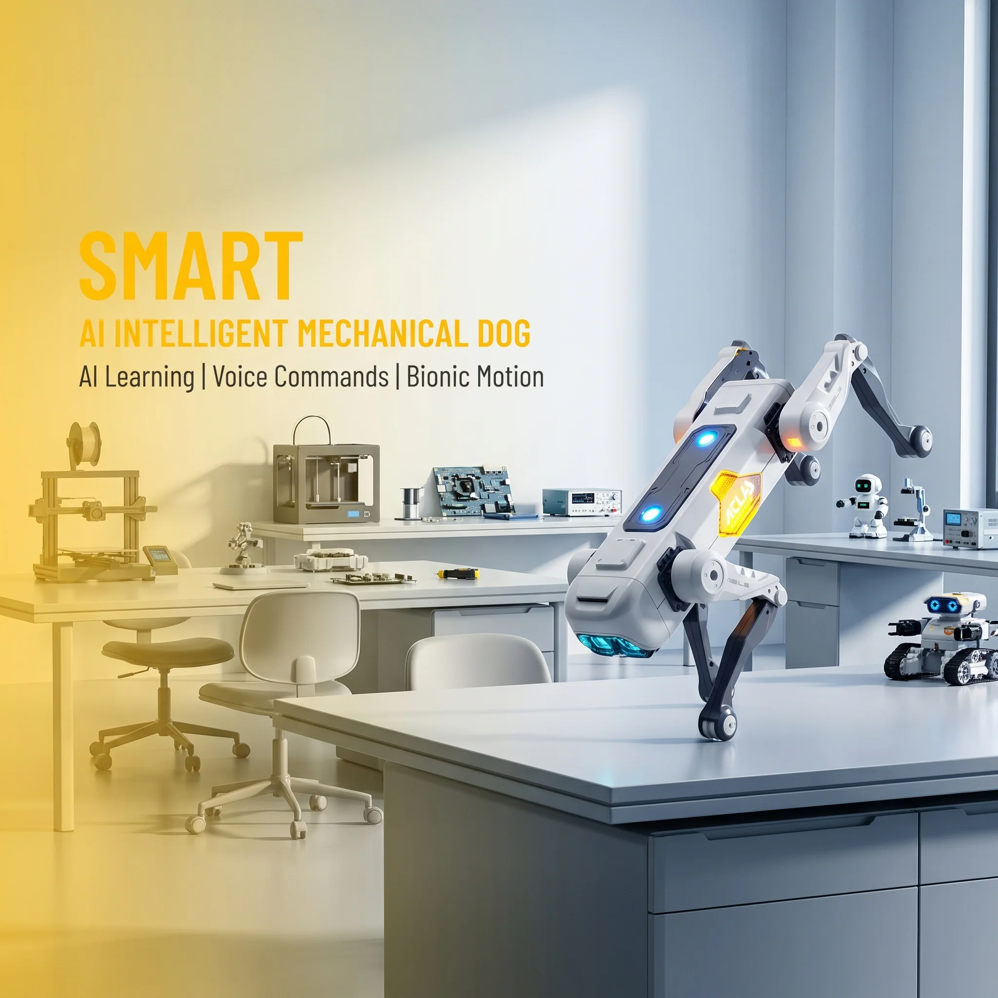 Умный робот-собака с ИИ, управ – обзор и цена Science Robotics